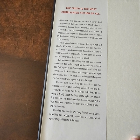 The Long Drop: A Novel Crime Book by Denise Mina, Hardcover, 1950s Setting - Picture 3 of 8